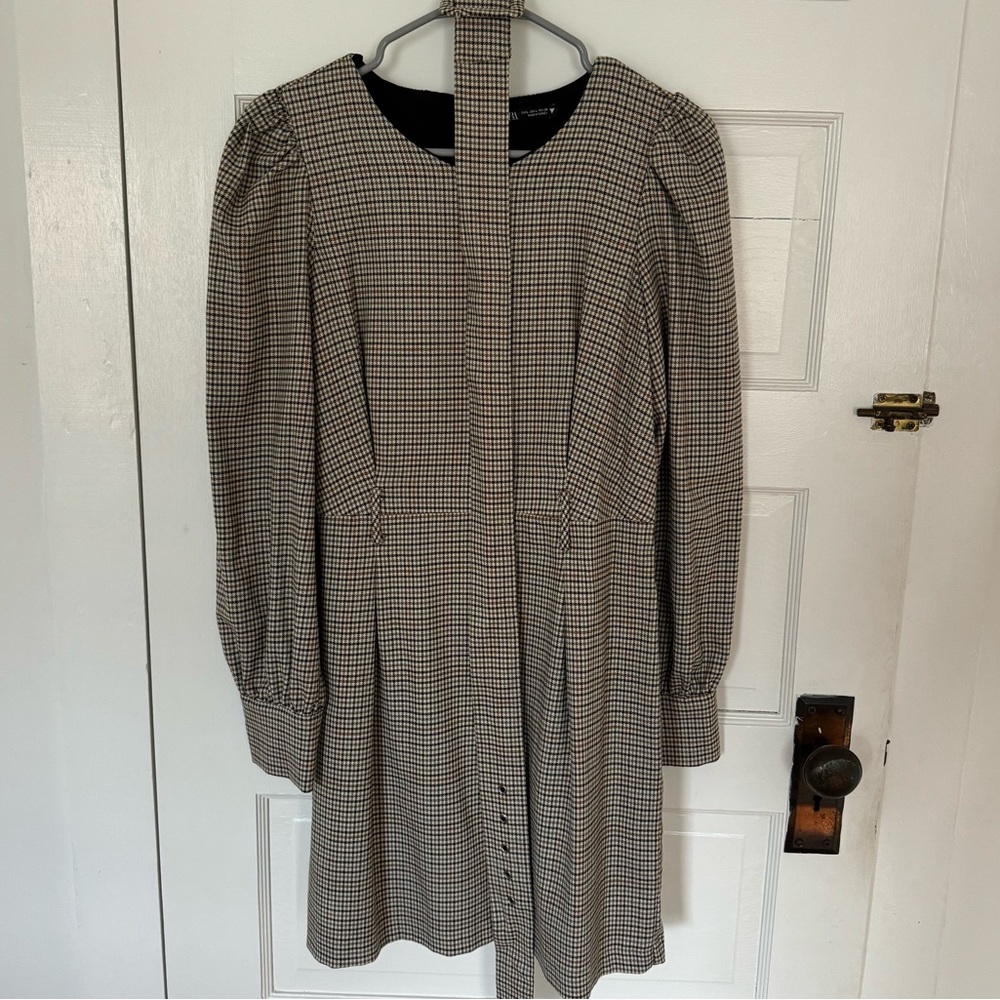 Zara Gingham Mini Dress